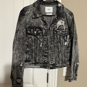 Women’s Vervet Black Jean Jacket Size Medium